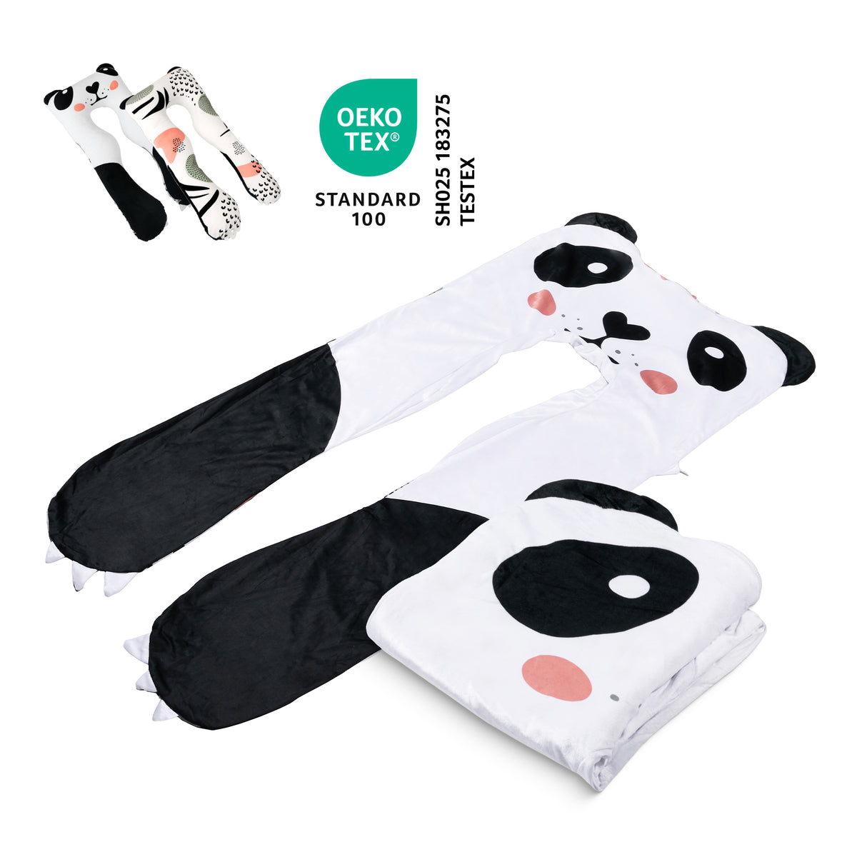 Lasten tyynyn vaihtokansi - mikroplyysi (panda)