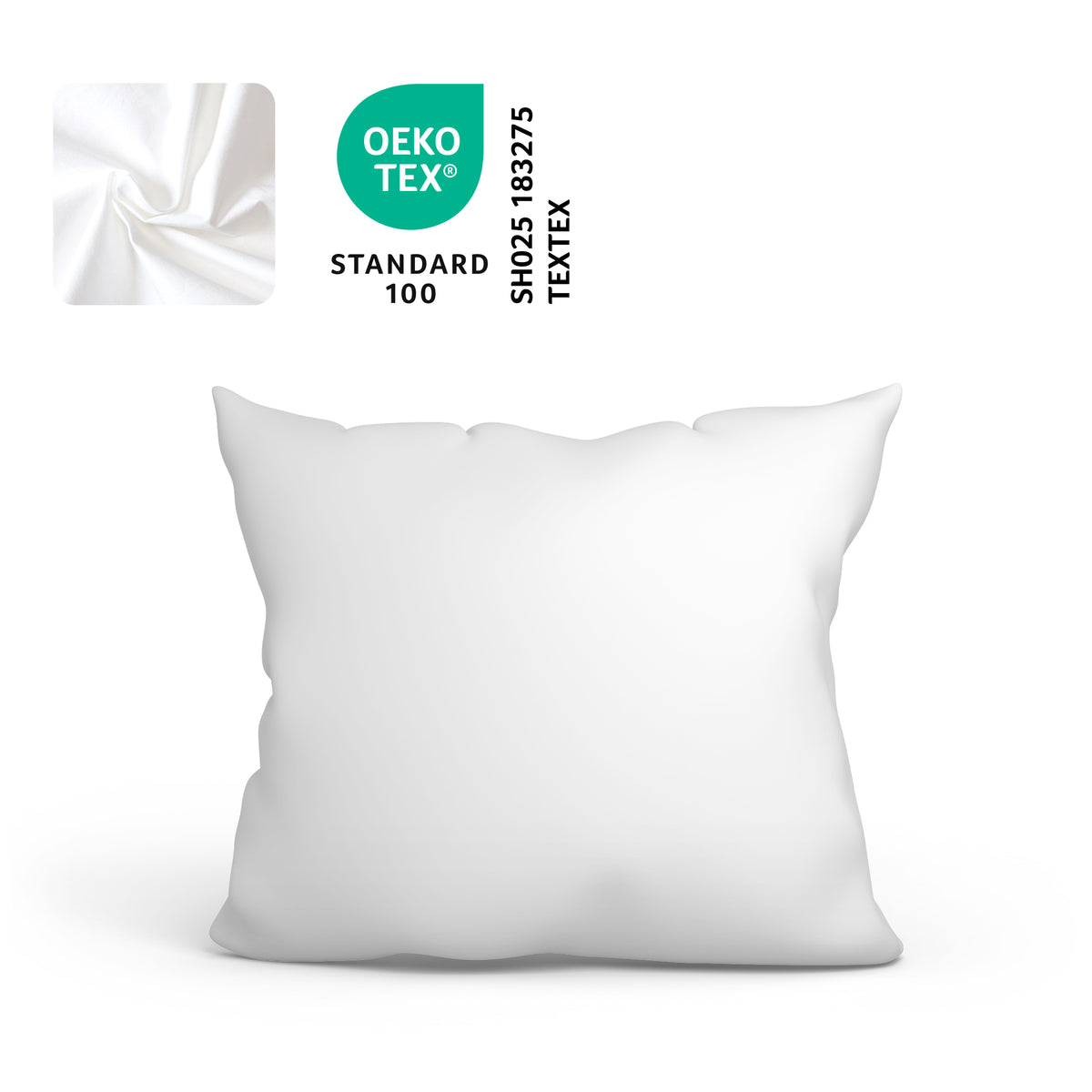 Tyynyliina, puuvilla – 70x50 ja 80x80 cm – OEKO-TEX-sertifioitu