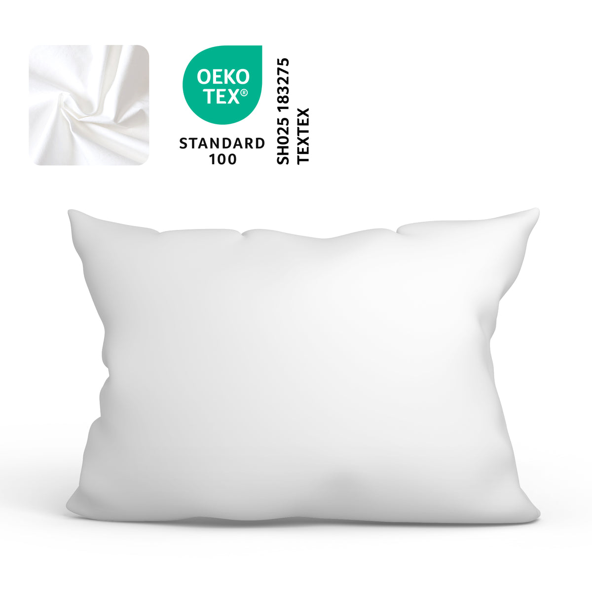 Tyynyliina, puuvilla – 70x50 ja 80x80 cm – OEKO-TEX-sertifioitu