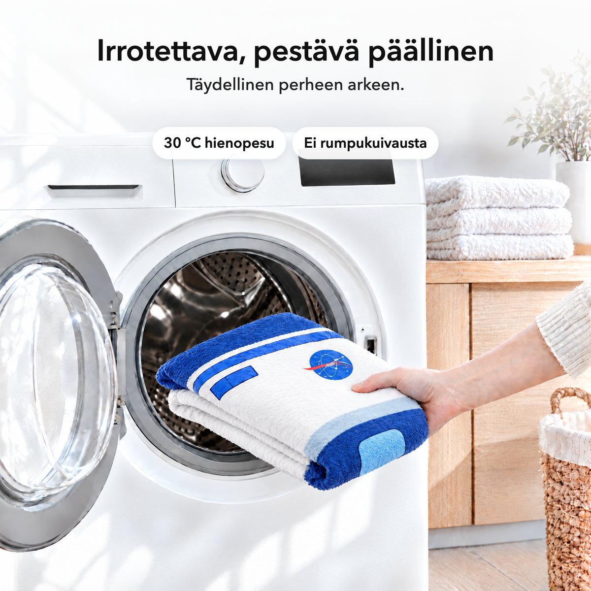 astronautti – Irrotettava, pestävä päällinen