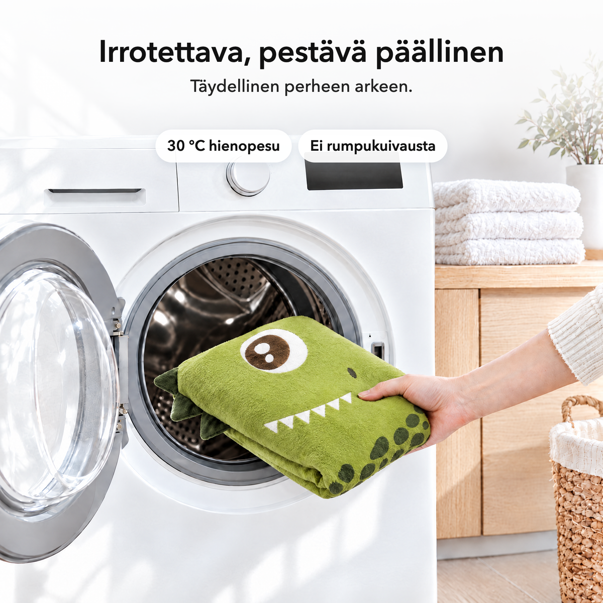 Dino – Irrotettava, pestävä päällinen