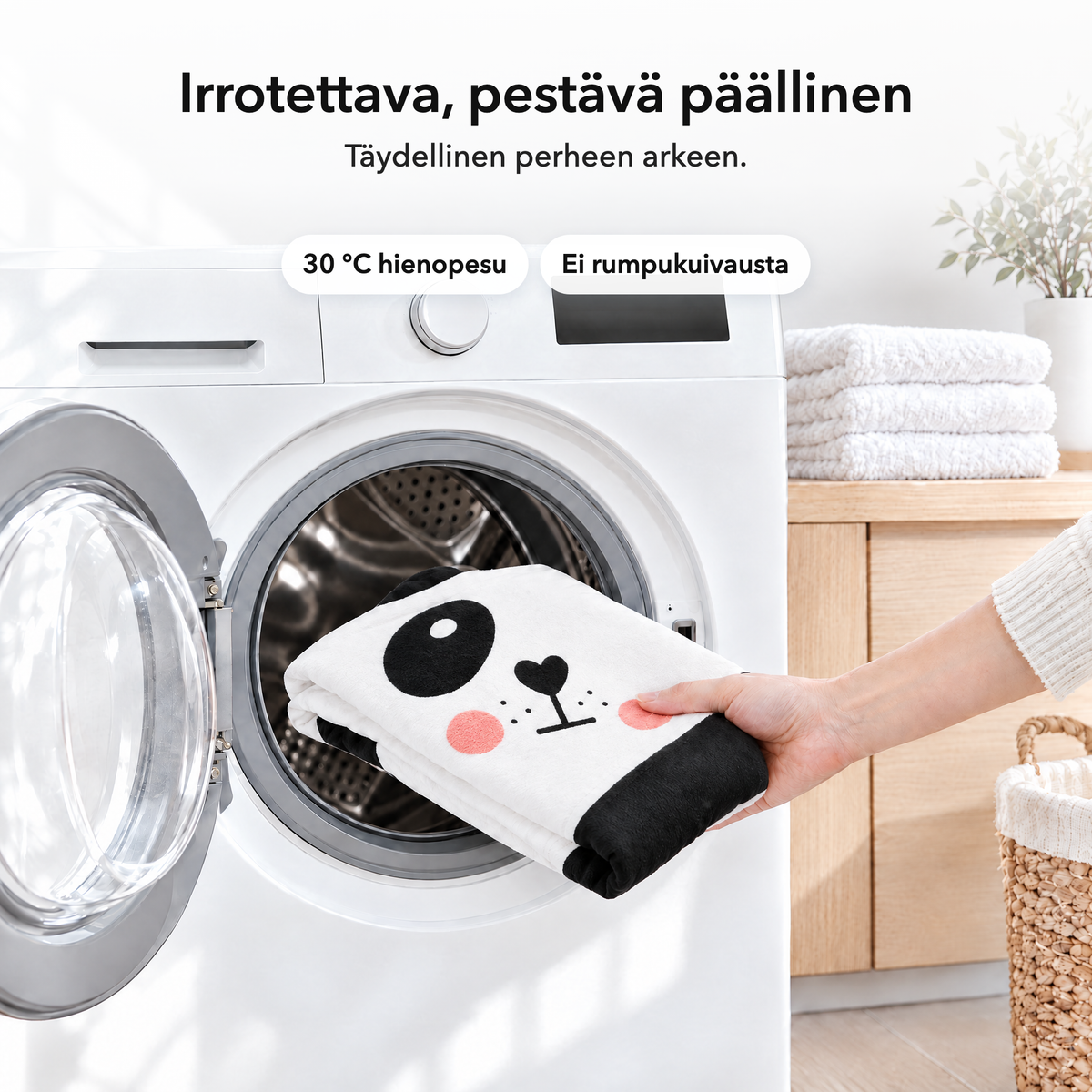 Panda – Irrotettava, pestävä päällinen